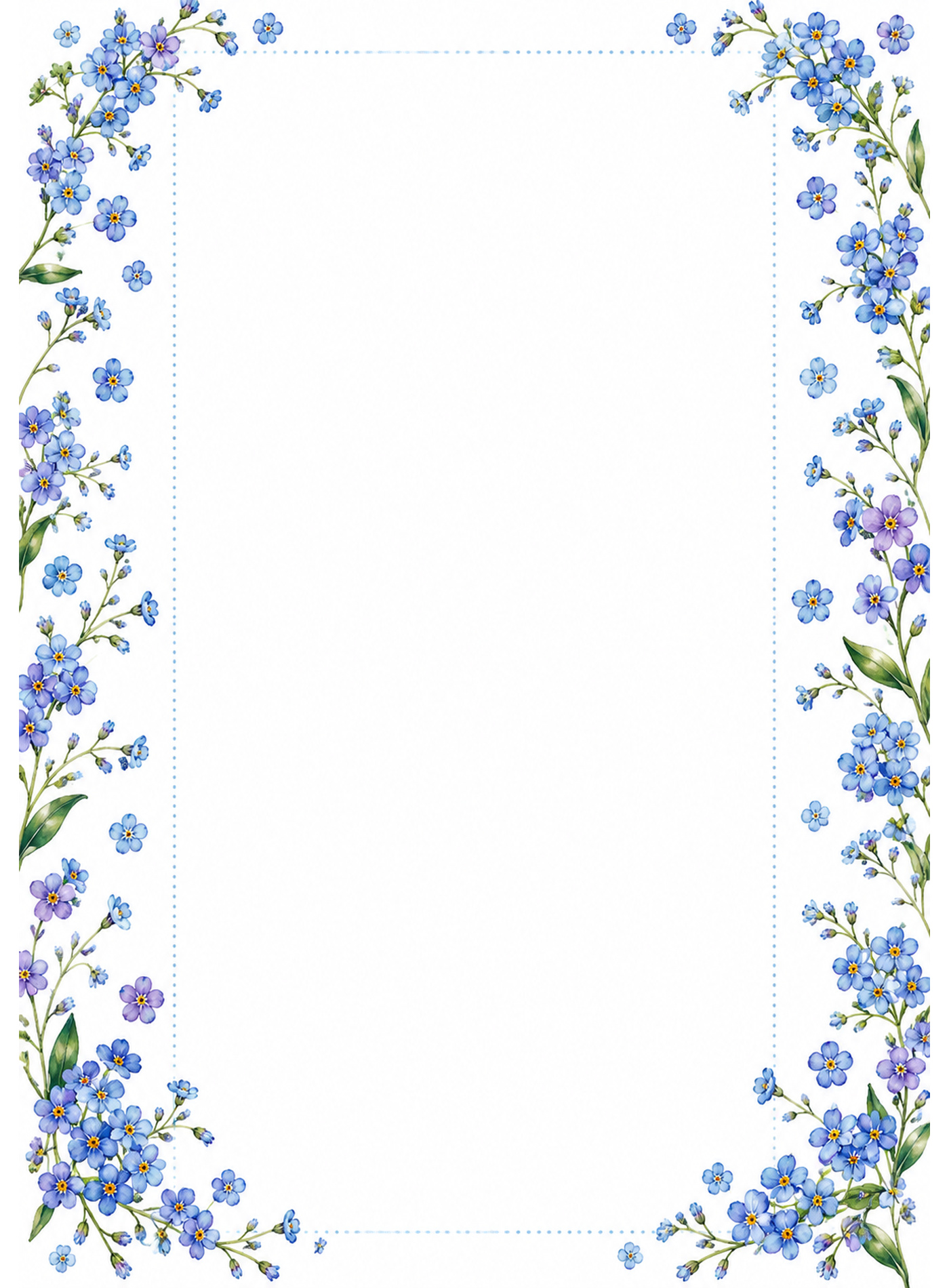 Forget-me-not booklet artwork