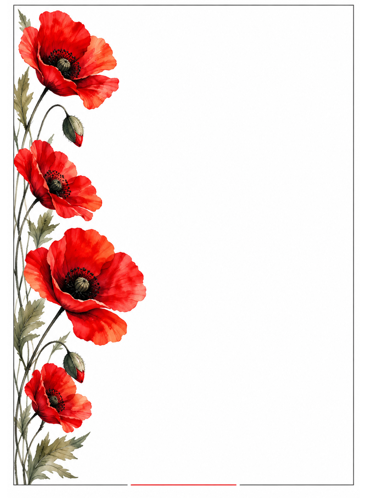 Poppy booklet artwork