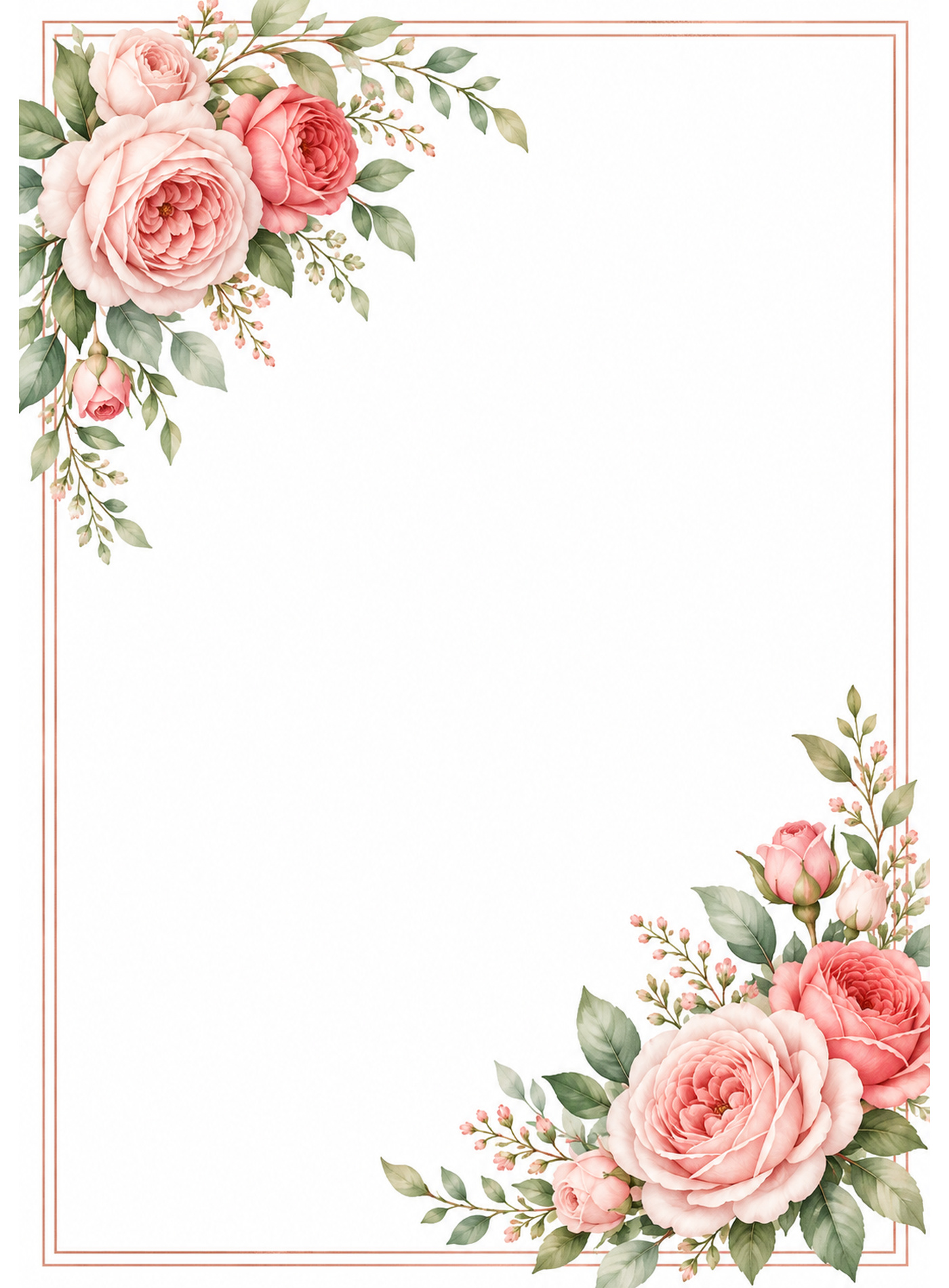 English rose booklet artwork