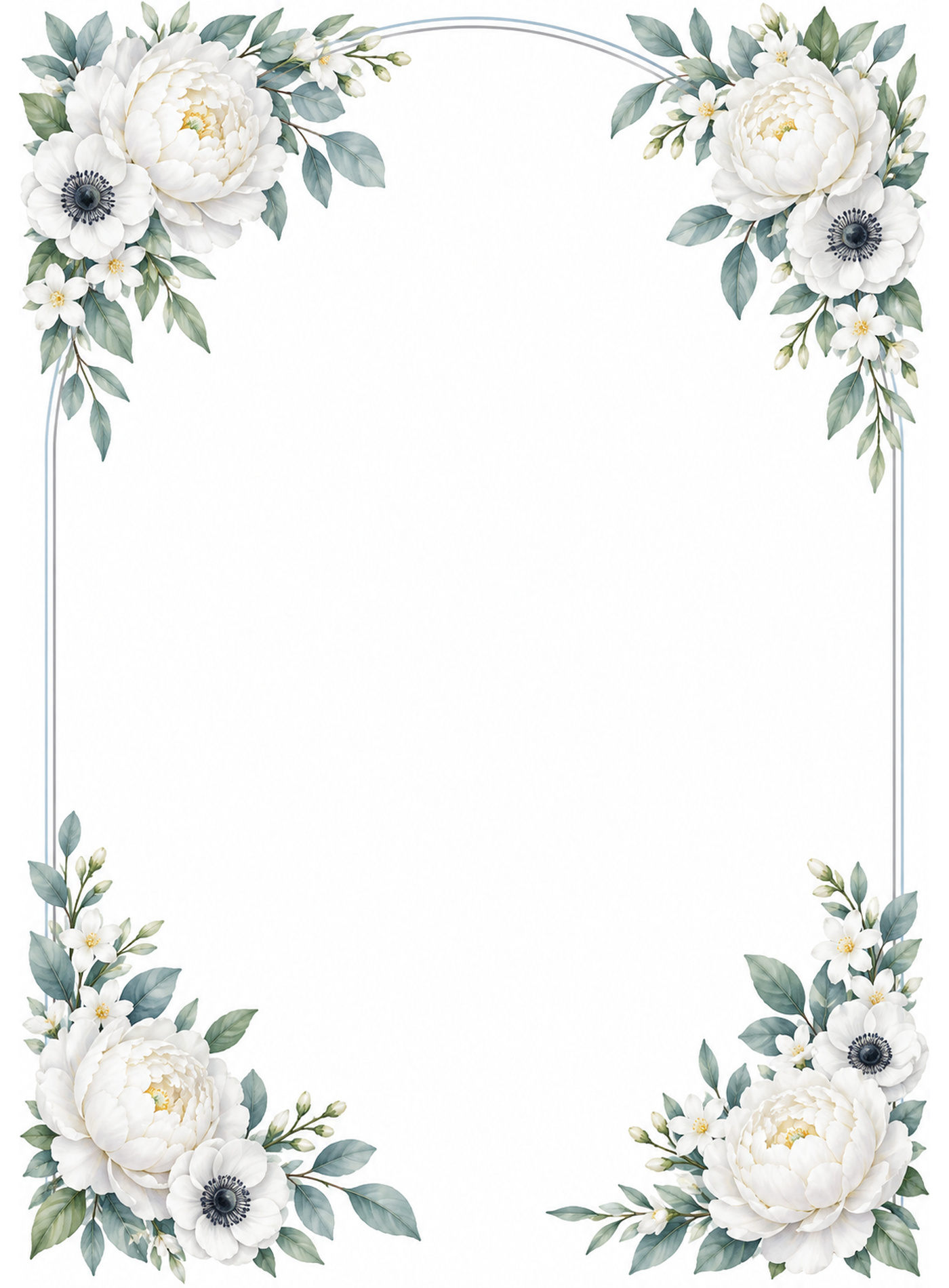 White bloom booklet artwork