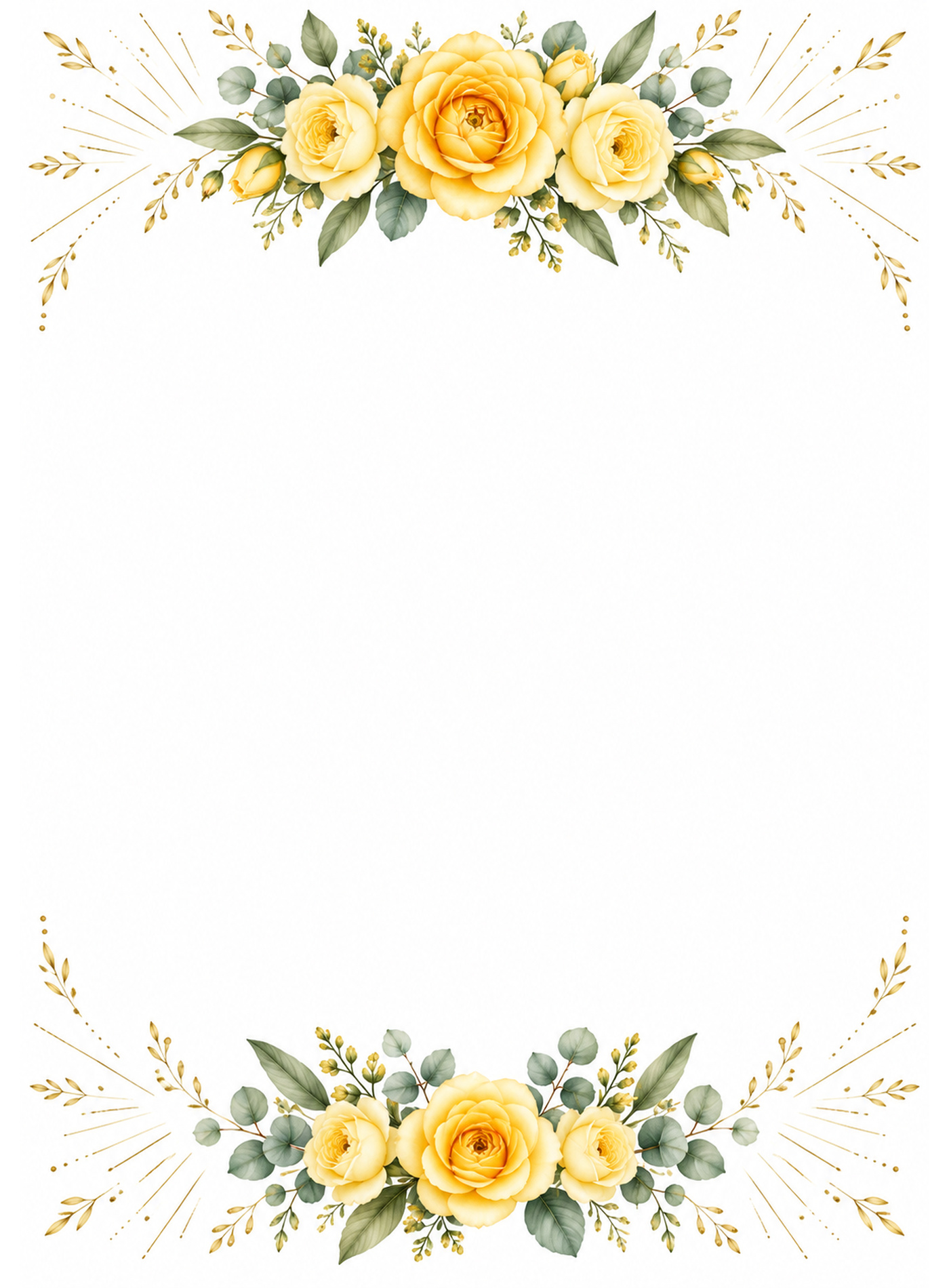 Yellow rose booklet artwork